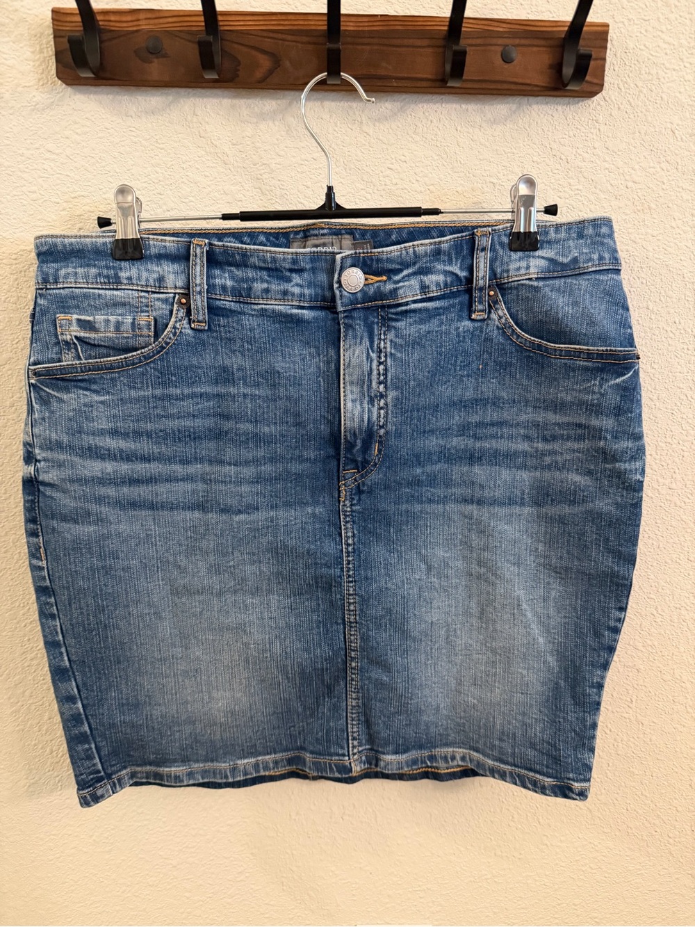 torrid Blue Denim Skirt with Contrast Stitching